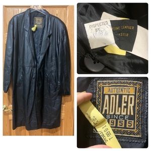 Vintage men’s leather trench coat